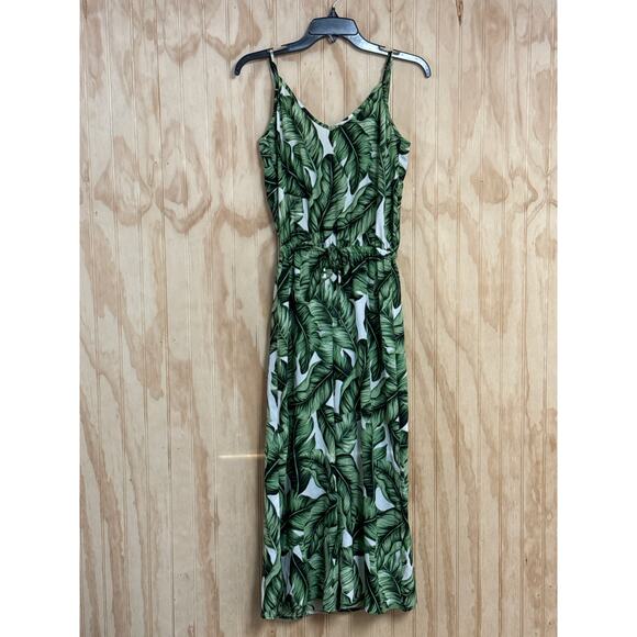 Show Me Your Mumu Women's Leafy Print Crop Jumpsuit Size XS - Picture 1 of 7